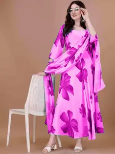 Raiyani Fashion Floral Printed Ethnic Maxi Dress