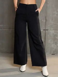 SASSAFRAS Women Comfort Wide Leg Cotton Jeans