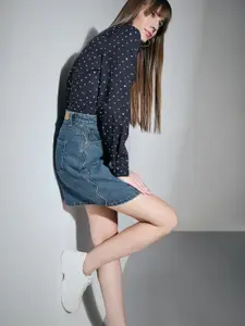 Vero Moda Women Geometric Printed V-Neck Top