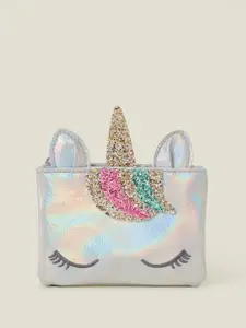 Accessorize Girls Ethnic Motifs Textured Zip Around Wallet