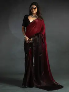 Saree mall Ombre Satin Ready to Wear Sarees