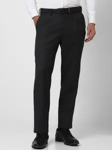 Van Heusen Men Regular Fit Pleated Formal Trousers