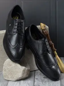 ID Men Round Toe Lace Up Formal Brogue