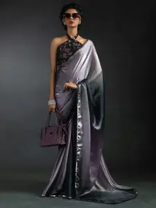 Saree mall Ombre Satin Ready to Wear Sarees