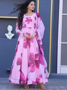 Raiyani Fashion Floral Printed Maxi Ethnic Dress