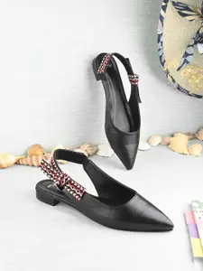 Styli Flat Mules with Buckles