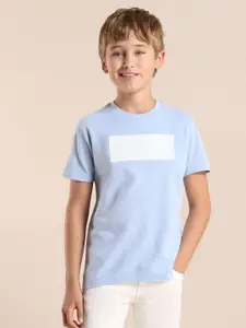 U.S. Polo Assn. Kids Boys Typography Printed Round Neck Cotton T-shirt