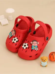 Yellow Bee Boys Printed Rubber Clogs