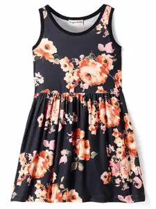 CrayonFlakes Floral Print Fit & Flare Dress