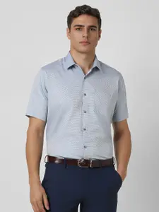 Van Heusen Men Regular Fit Spread Collar Abstract Printed Cotton Formal Shirt