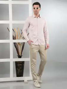 Crimsoune Club Men Classic Fit Checked Cotton Casual Shirt