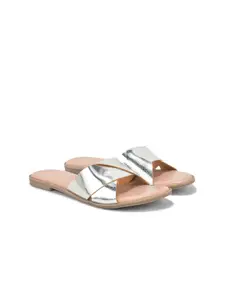 DressBerry Women Open Toe Mules Flats