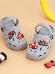 Yellow Bee Boys Printed Rubber Clogs