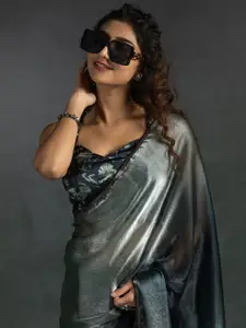 Saree mall Ombre Satin Ready to Wear Sarees