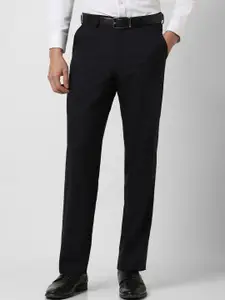 Van Heusen Men Solid Formal  Trousers