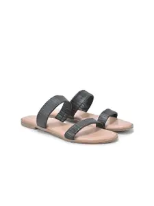 DressBerry Women Striped Mules Flats