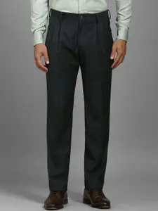 Louis Philippe Men Pleated Formal Trousers