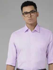 Van Heusen Custom Fit Self Design Pure Cotton Formal Shirt