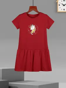 HELLCAT Girls Cotton A-Line Dress