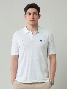 Arrow Sport Men Conversational Printed Polo Collar Pure Cotton T-shirt