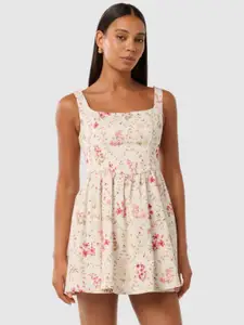 Forever New Women Floral Printed Fit & Flare Mini Dress