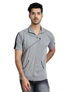 Black Collection Men Solid Slim Fit T-shirt