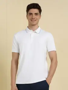 Allen Solly Men Solid Polo Collar Cotton T-shirt
