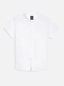 Allen Solly Junior Boys Spread Collar Textured Cotton Casual Shirt