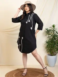 DEEBACO Women Plus Size Shirt Dress