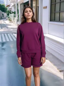 Stylecast X Hersheinbox Sweatshirt With Shorts Co-Ord Set