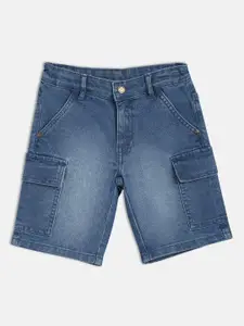 MINI KLUB Boys Solid Denim Shorts