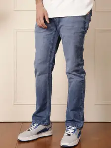 WROGN Men Comfort Straight Fit Heavy Fade Jeans