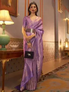 Anouk Woven Design Zari Silk Blend Banarasi Saree