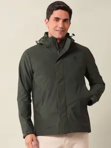 U.S. Polo Assn. Men Solid Hooded Tailored Jacket