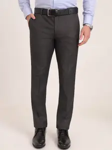 JADE BLUE Men Slim Fit Formal Trousers