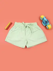 V-Mart Girls Solid Poplin Shorts