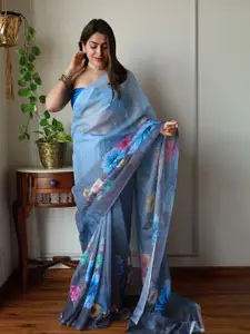 Anouk Floral Organza Saree