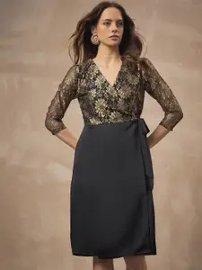 all about you Floral Print Satin Dress