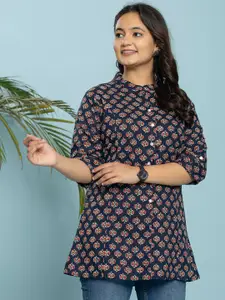 INDYES Ethnic Motifs Printed Pure Cotton Regular Kurti