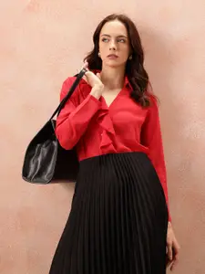 all about you Ruffles Opaque Casual Shirt