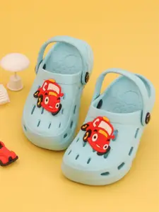 Yellow Bee Boys Printed Clogs