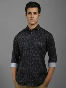 Louis Philippe Sport Men Slim Fit Cotton Ethnic Motifs Printed Casual Shirt
