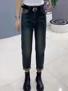 DressBerry Women Cotton High-Rise Light Fade Jeans