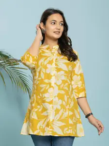 INDYES Floral Printed Pure Cotton Kurti