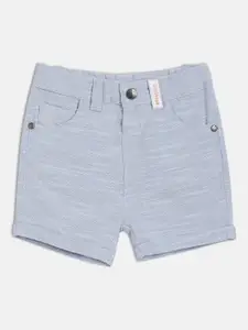 MINI KLUB Boys Solid Regular Fit Mid-Rise Shorts