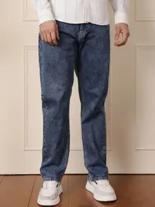 WROGN Men Mid-Rise Light Fade Clean Look Stretchable Relaxed Fit Jeans