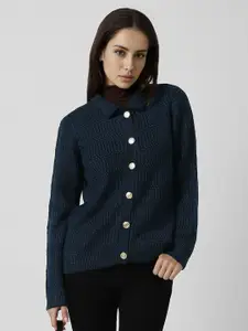 Van Heusen Woman Textured Cardigan Sweater