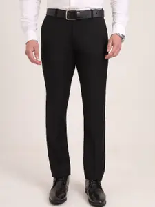 JADE BLUE Men Slim Fit Mid-Rise Formal Trousers