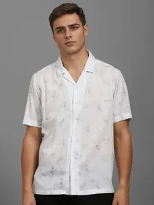 Louis Philippe Sport Men Cotton Abstract Printed Casual Shirt