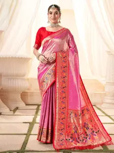 DEVATITHI Ethnic Motifs Woven Design Zari Silk Saree